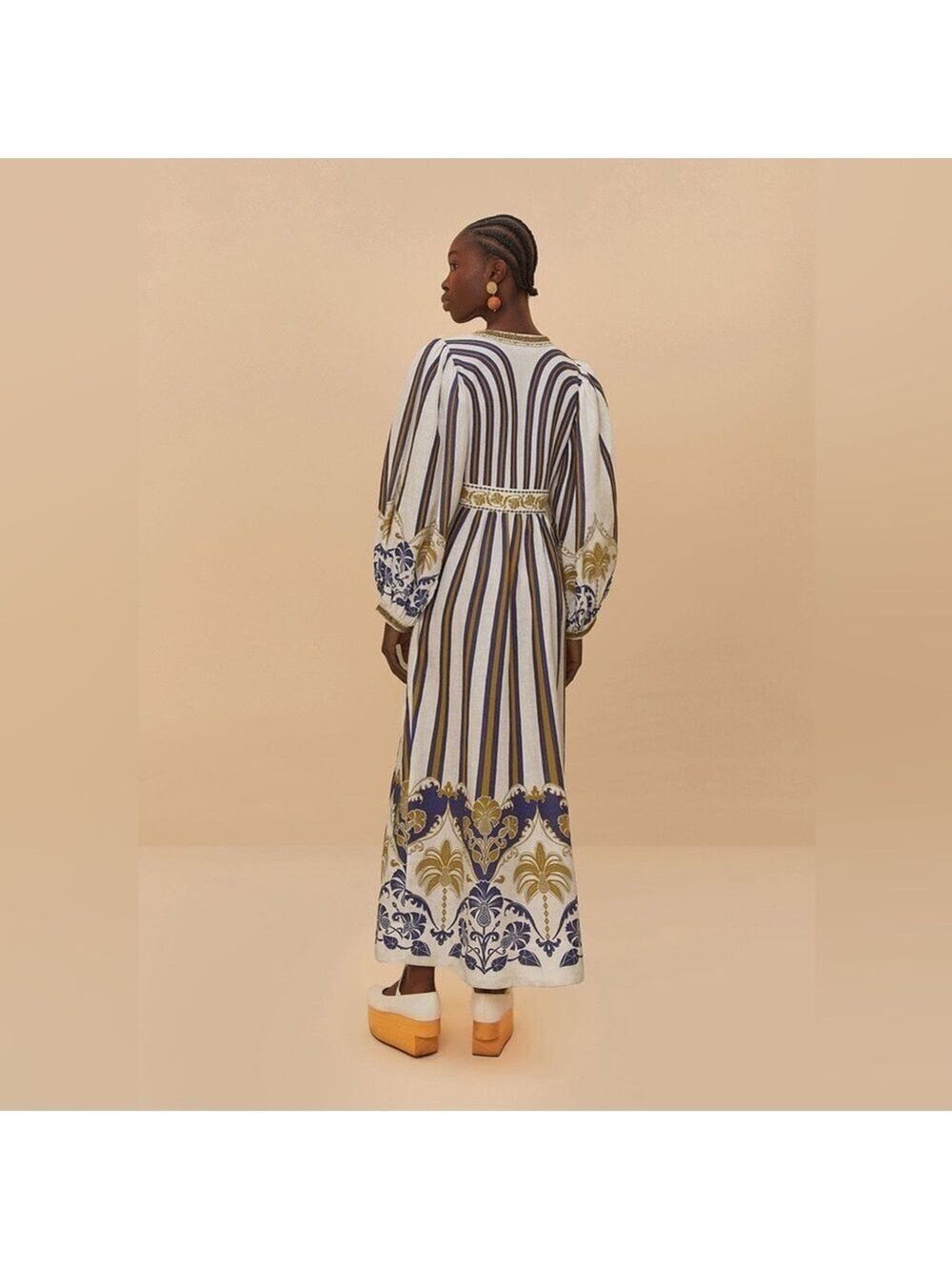 Farm Rio Off-White Pineapple Deco Maxi Dress - Picture 9 of 10
